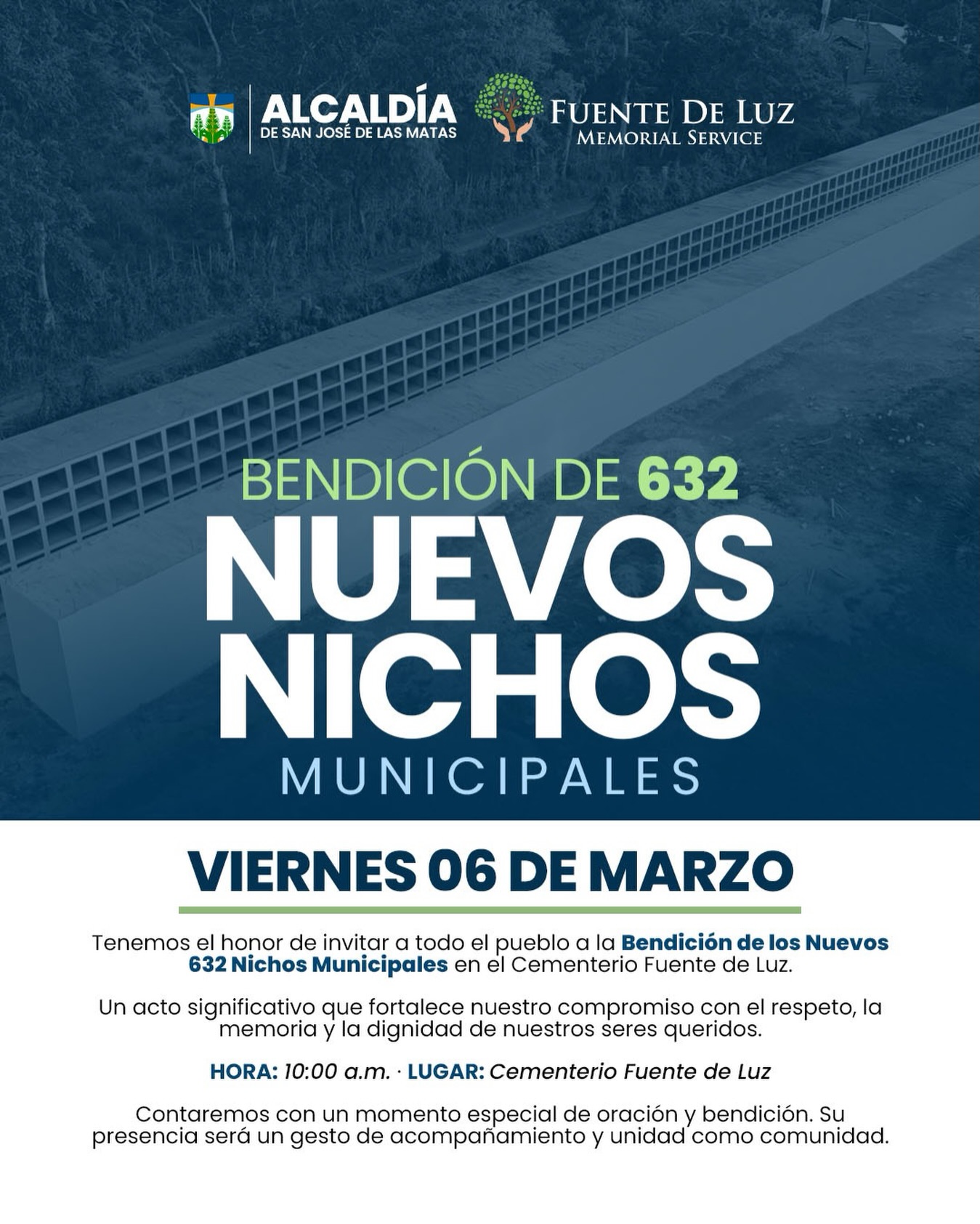 Acto de Bendición de los Nuevos Nichos Municipales