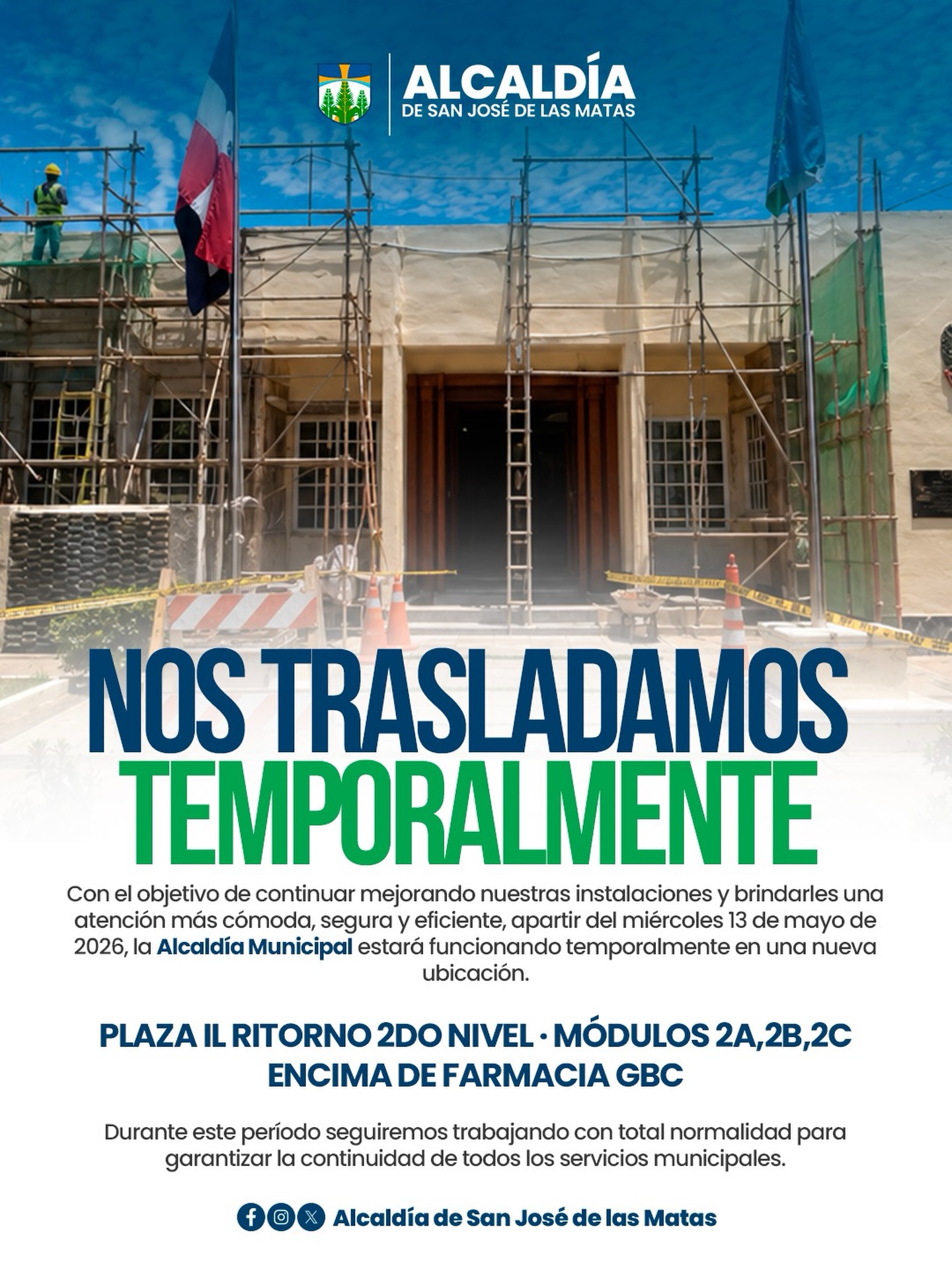 Aviso Importante: Traslado Temporal de Nuestras Oficinas